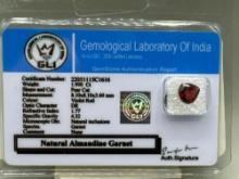 Certified Natural Almandine Garnet 1.990 CTS