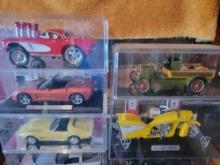 4 Die-Cast Cars Maisto othee Corvette Cars Ness Stalgia Motorcycle