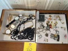 Watches, Cuff Links, Pins, Costume Jewelry