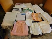 Great lot of linens, lace, bed sheets, night gowns and more