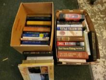 2 Boxes of assorted hardback books