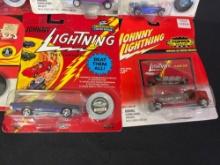 6 Johnny Lightning Die Cast cars