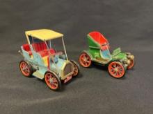 Vintage Modern Toys Japan Tin lever action cars