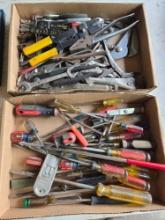 Vise grips, Screw drivers, Wire strippers, and more