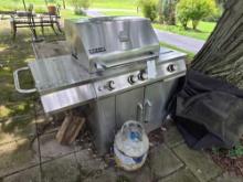 Jenn-Air LP grill with tanks, and cover
