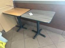 pair of commercial dining tables
