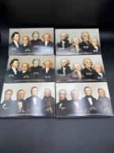2007, 2008, 2009 US Presidential Proof Coin Sets (6)