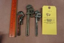 Ridgid Trimont and Dunlap Pipe wrenches