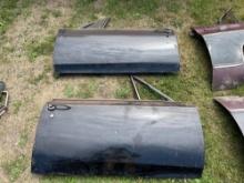 replacement doors and front fender, believed to fit 1967 ford mustang