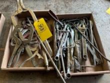 wrenches, locking vice grips, pliers