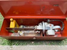Skil 14 inch, model 605 chainsaw and steel case