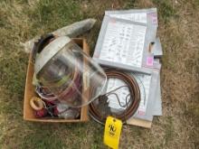 electrical wire, face shield, 3/8? O.D. x 10 copper tubing