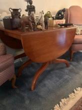 vintage mahogany drop leaf table and extra leaves