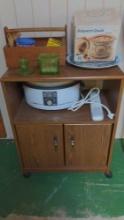 Microwave Stand Crock & Roaster Oven lot