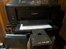 cannon printer, brother printer and 2 paper shredders