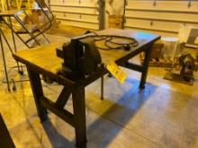 6ft. Work Bench w/ Starrett Vise