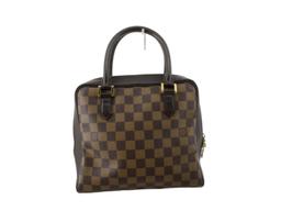 Louis Vuitton Damier Ebene Canvas Leather Brera Handbag