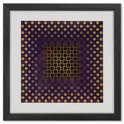 Alom (Purple/Yellow) de la serie Folklore Planetaire by Vasarely (1908-1997)