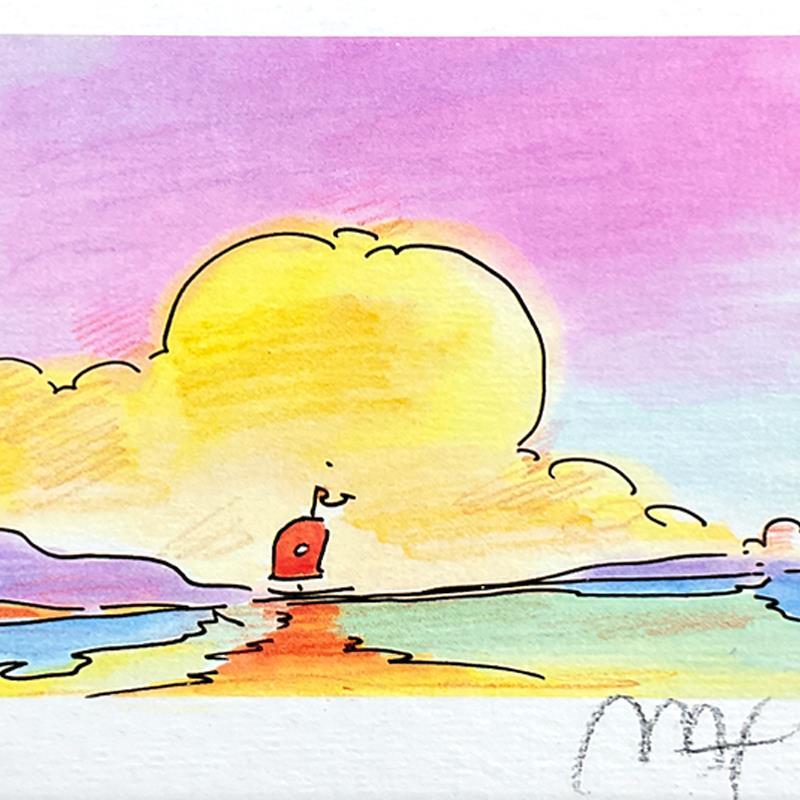 Distant Sailboat by Peter Max