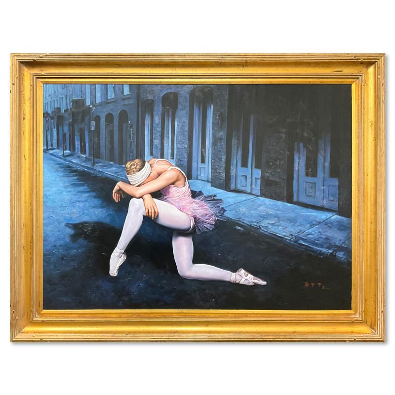 Kneeling Ballerina by Yan Original