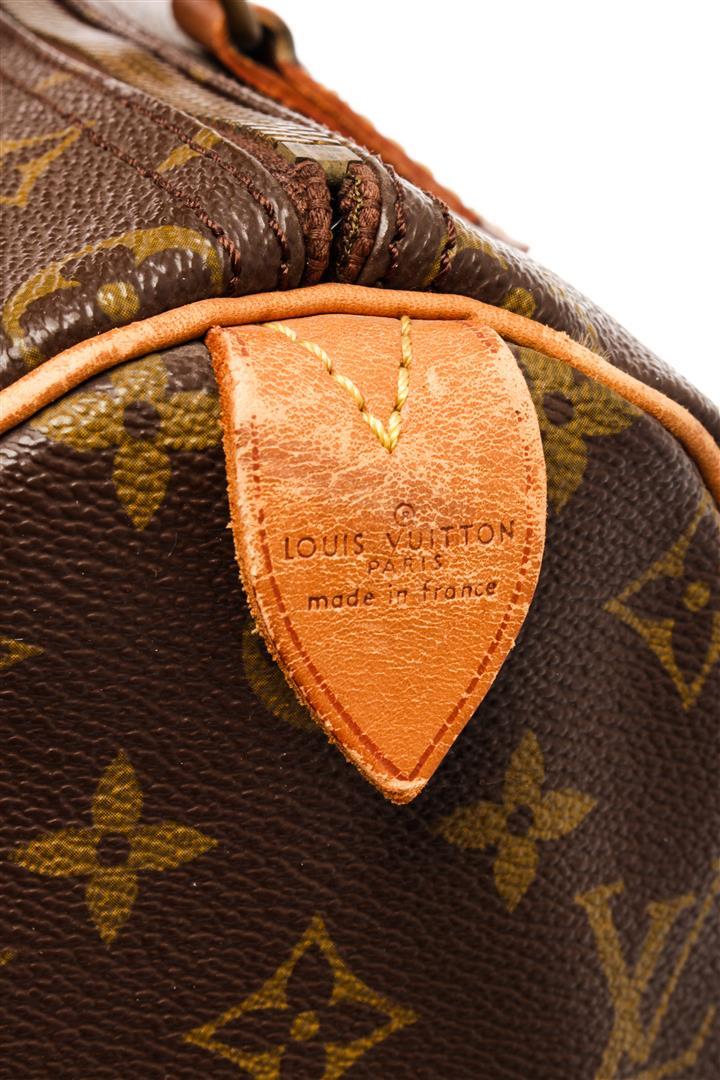 Louis Vuitton Brown Monogram Canvas Speedy 30cm Satchel Bag