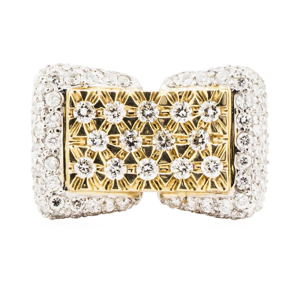 1.75 ctw Diamond Ring - 14KT White and Yellow Gold