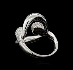 0.89 ctw Diamond Ring - 14KT White Gold