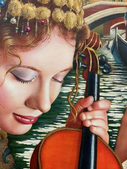 Mechones Dorados Y Cuerdas De Violin By Edgar Barrios
