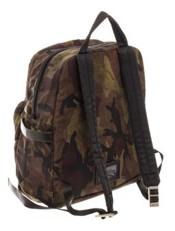 Prada Camo Nylon Double zip Medium Backpack