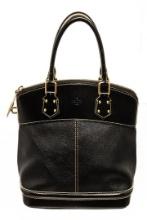 Louis Vuitton Black Leather Lockit PM Tote Bag