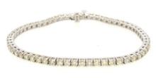 11.12 ctw Diamond Tennis Bracelet - 14KT White Gold