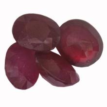 21.49 ctw Oval Mixed Ruby Parcel