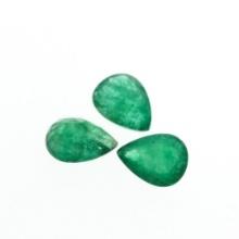 2.79 ctw Pear Cut Natural Emerald Parcel