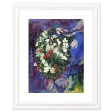 Bouquet with Flying Lover by Chagall (1887-1985)