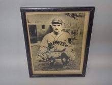 Vintage Framed Baseball Print