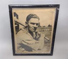 Vintage Framed Baseball Print