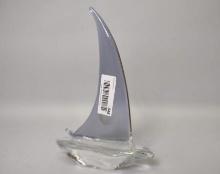 Vintage Art Glass Sailboat