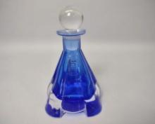 Vintage Cobalt Blue Glass Perfume Bottle