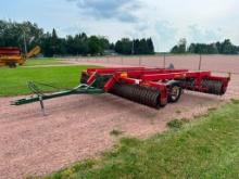 Brillion ML-1803 15' cultimulcher, large rolls, tandem wheels, scrapers, s-tines, SN: 168552.