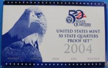2004 United States Mint State Quarters Proof Set - 5 States