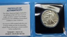 1989 American Silver Eagle Dollar 1oz Fine