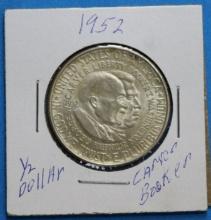 1952 Carver Booker T Washinton Commemorative Silver Half Dollar