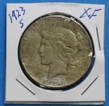 1923 S Silver Peace Dollar Coin