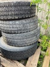 (4) tires 225/70R19.5