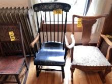 SPINDLE BACK ROCKING CHAIR