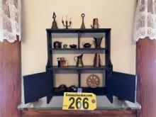 LOT: DISPLAY SHELF & ASSORTED MINIATURES