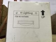 4 NEW E LIGHTING 2-LIGHT CEILING FIXTURES