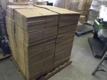 PALLET OF 600 NEW CARDBOARD BOXES 12” X 10” X 8”