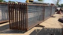 Lot of 10 - 21' Mesh Wire Cattle Panels