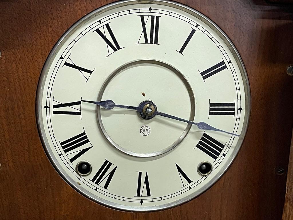 Vintage Walnut Cased Mantel Clock